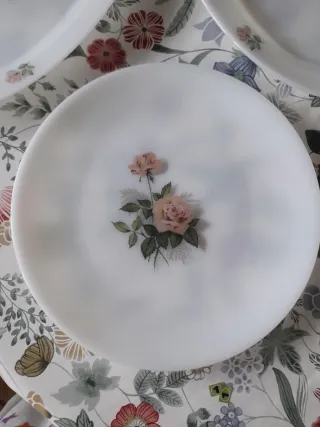 Vajilla Arcopal Rosas - 3 Piezas