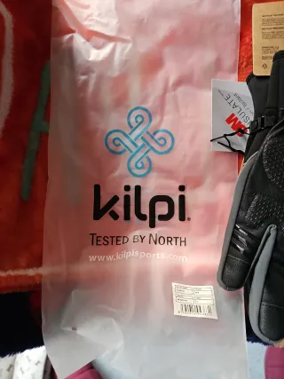 Guantes Kilpi Hombre Negro/Gris