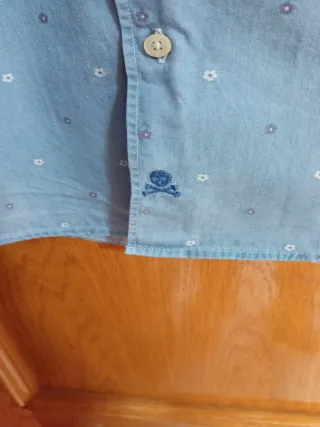 Camisa Scalpers azul talla 40