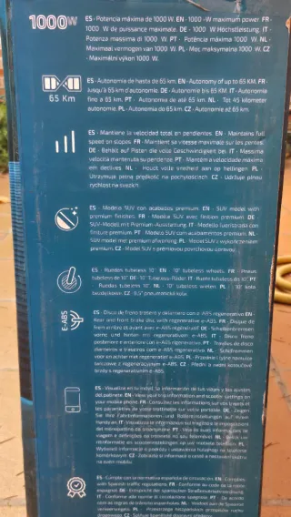 Patinete Eléctrico Bongo X65