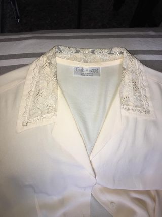 Camicetta seta con merletto