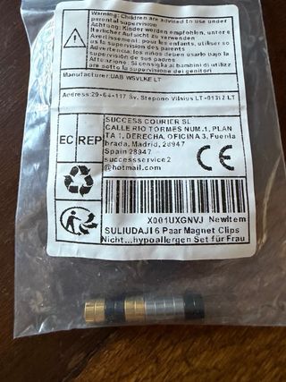 Pack 12 piercings postizos (aros + magnéticos)