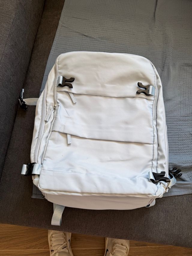 Mochila de viaje azul/gris