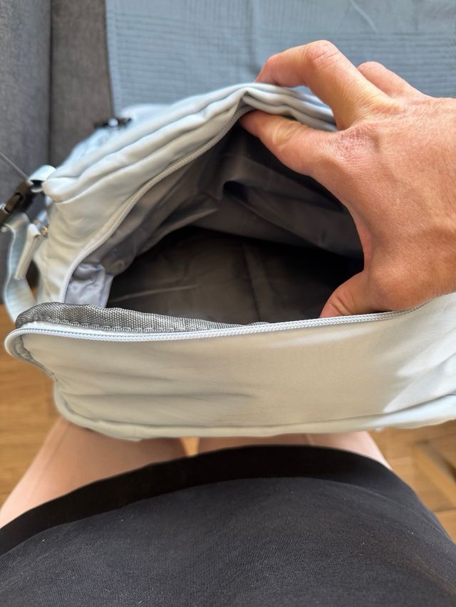 Mochila de viaje azul/gris