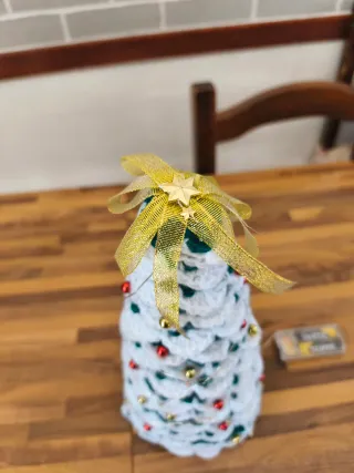 Alberello Natale Fatto a Mano materiale Riciclato