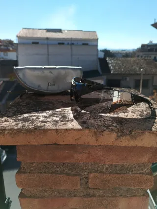 Gafas Dior Negras y Plateadas
