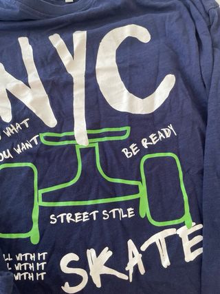 Maglietta NYC Skate Maniche Lunghe 13-14 anni