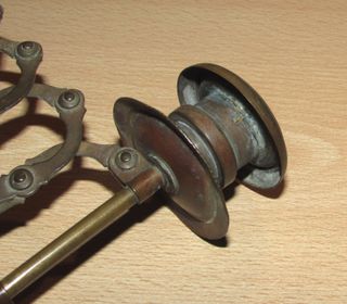 Candelabro victoriano porta velas piano XIX