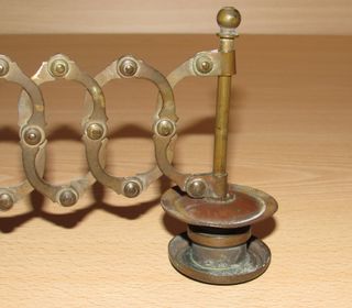 Candelabro victoriano porta velas piano XIX