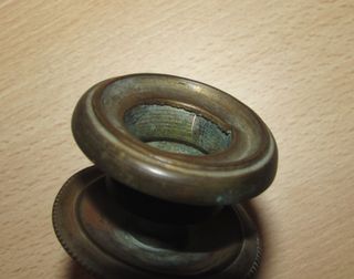 Candelabro victoriano porta velas piano XIX