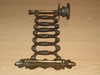 Candelabro victoriano porta velas piano XIX