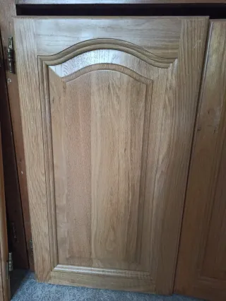 Puerta de cocina de roble