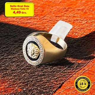 Sello Ónix Oro 18k Tallas Varias  desde 2,87 Grs.