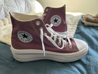 Bambas Converse plataforma rosas
