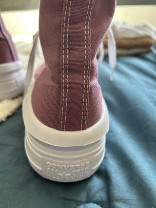 Bambas Converse plataforma rosas