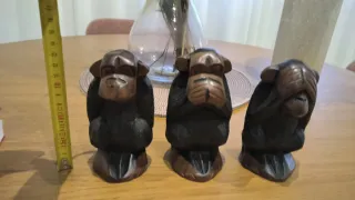 Figuras 3 Monos Sabios Madera