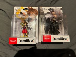 Amiibo Nintendo Sephiroth y Sora Super Smash Bros.