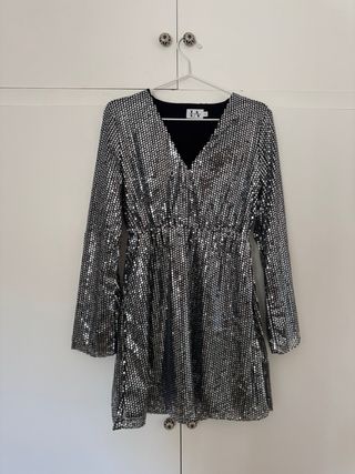 Vestido lentejuelas NAKD Talla S