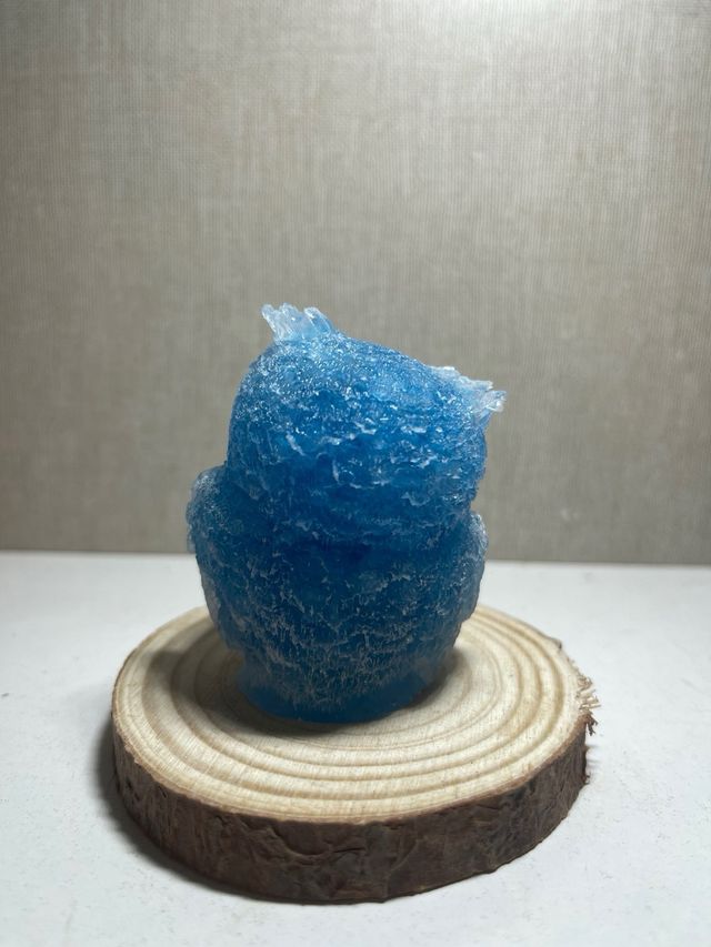 Búho azul decorativo