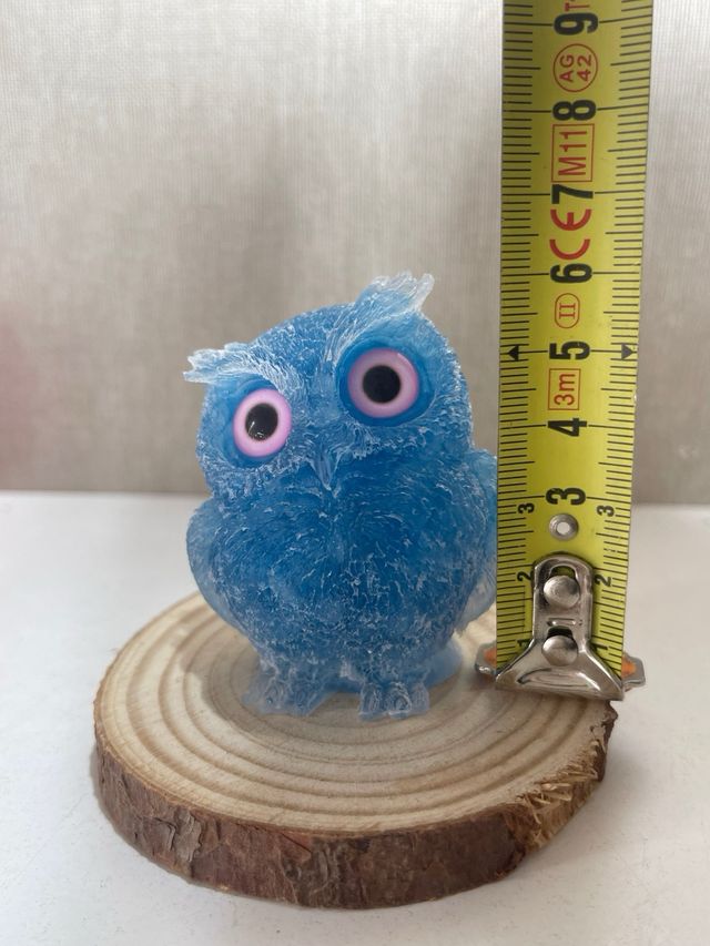 Búho azul decorativo