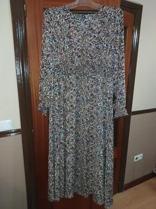 Vestido largo estampado floral