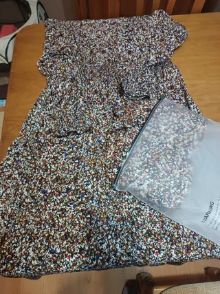 Vestido largo estampado floral