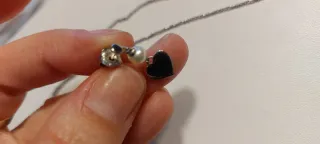 Conjunto de joyas con corazón y perla