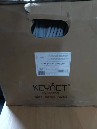 Cable UTP Cat6A 23AWG LSZH Blanco 305m