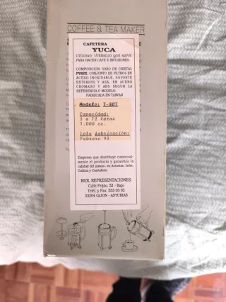 Cafetera y Tetera Pyrex Corning