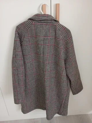 Abrigo Green Coast Lana Cuadros Talla M