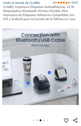 Impresora Etiquetas CLABEL 221B Bluetooth