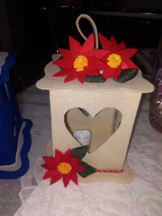 Lanterne fatte a mano in feltro € 2 ciascuna