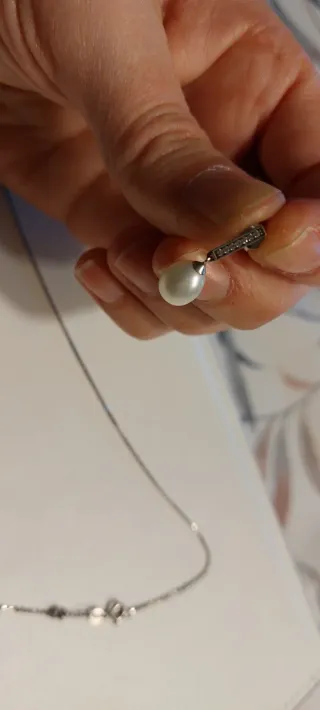 Conjunto de joyas con perla