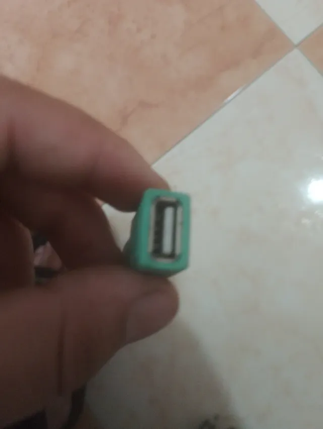 Adaptador Ratón Antiguo a USB Verde