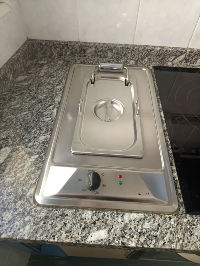 Freidora Eléctrica Empotrable Acero Inoxidable