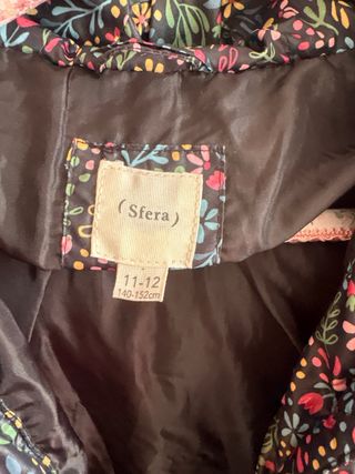 Chaqueta acolchada niña Chicco floral talla 11/12