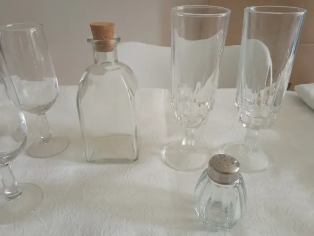 Escurridor cerámica y copas