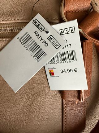 Maletín beige y marrón