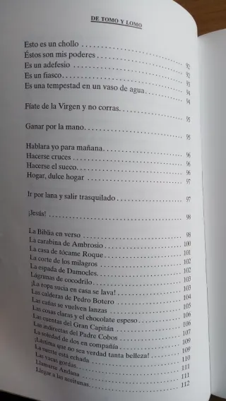 De tomo y lomo el origen y significado de frase...