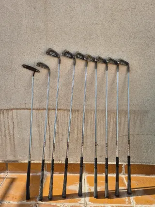 Set 14 palos golf con capuchones y bolsa incluidos