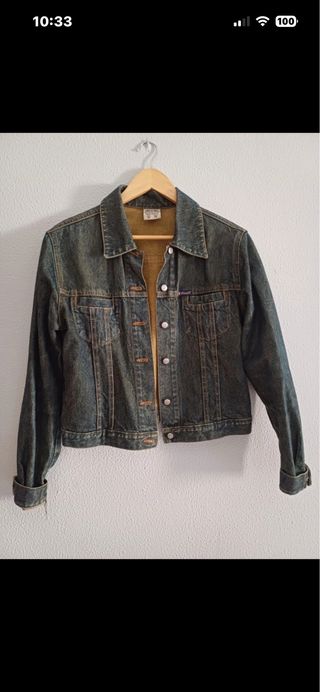 Chaqueta Vaquera Azul/Marrón