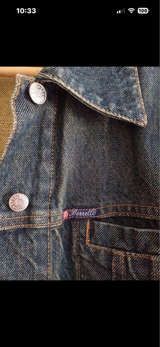 Chaqueta Vaquera Azul/Marrón