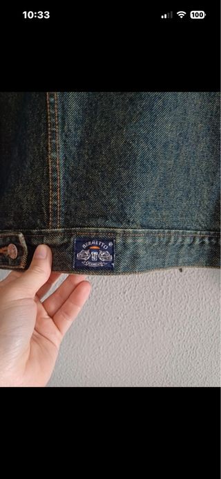 Chaqueta Vaquera Azul/Marrón