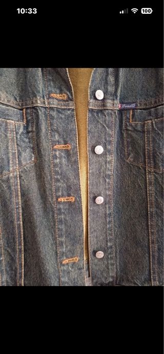 Chaqueta Vaquera Azul/Marrón