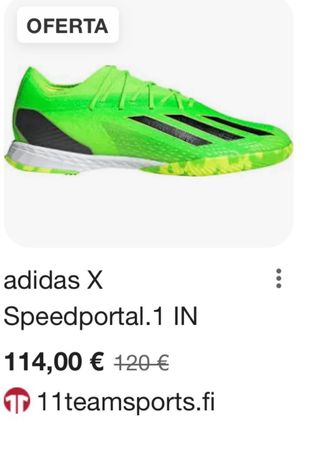 Zapatos de fútbol Adidas verdes