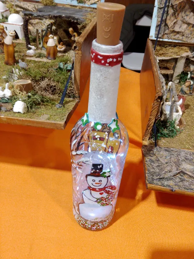 Bottiglie decorative per Natale