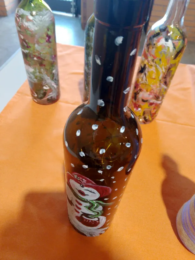 Bottiglie decorative per Natale