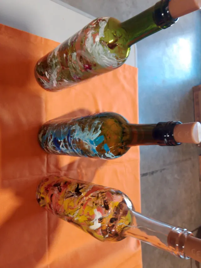 Bottiglie decorative per Natale