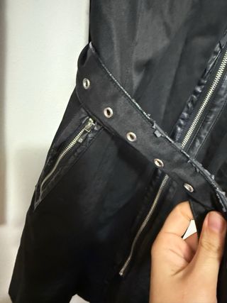 Abrigo largo negro Morgan Talla M