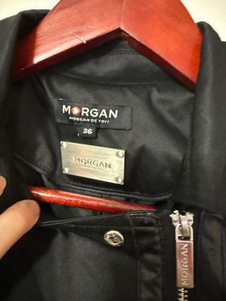 Abrigo largo negro Morgan Talla M